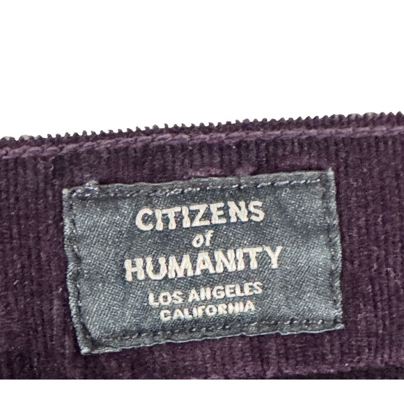 Citizens Of Humanity‎ COH Pants Women 27 Purple Corduroy Ankle High Rise Skinny - Picture 2 of 16